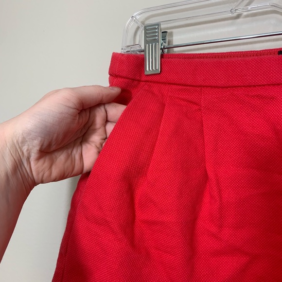 J. Crew Pink Pleated Shorts in Cotton Pique - Picture 5 of 7